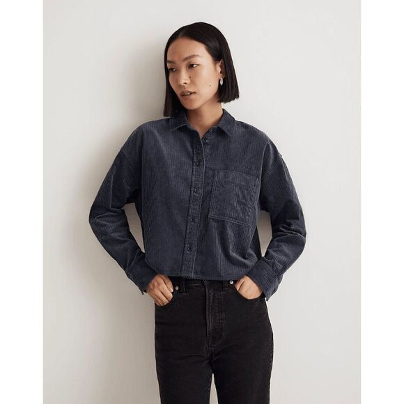Madewell Tops - Madewell Variegated Corduroy Button-Up Shirt Size XXL NWT‎
